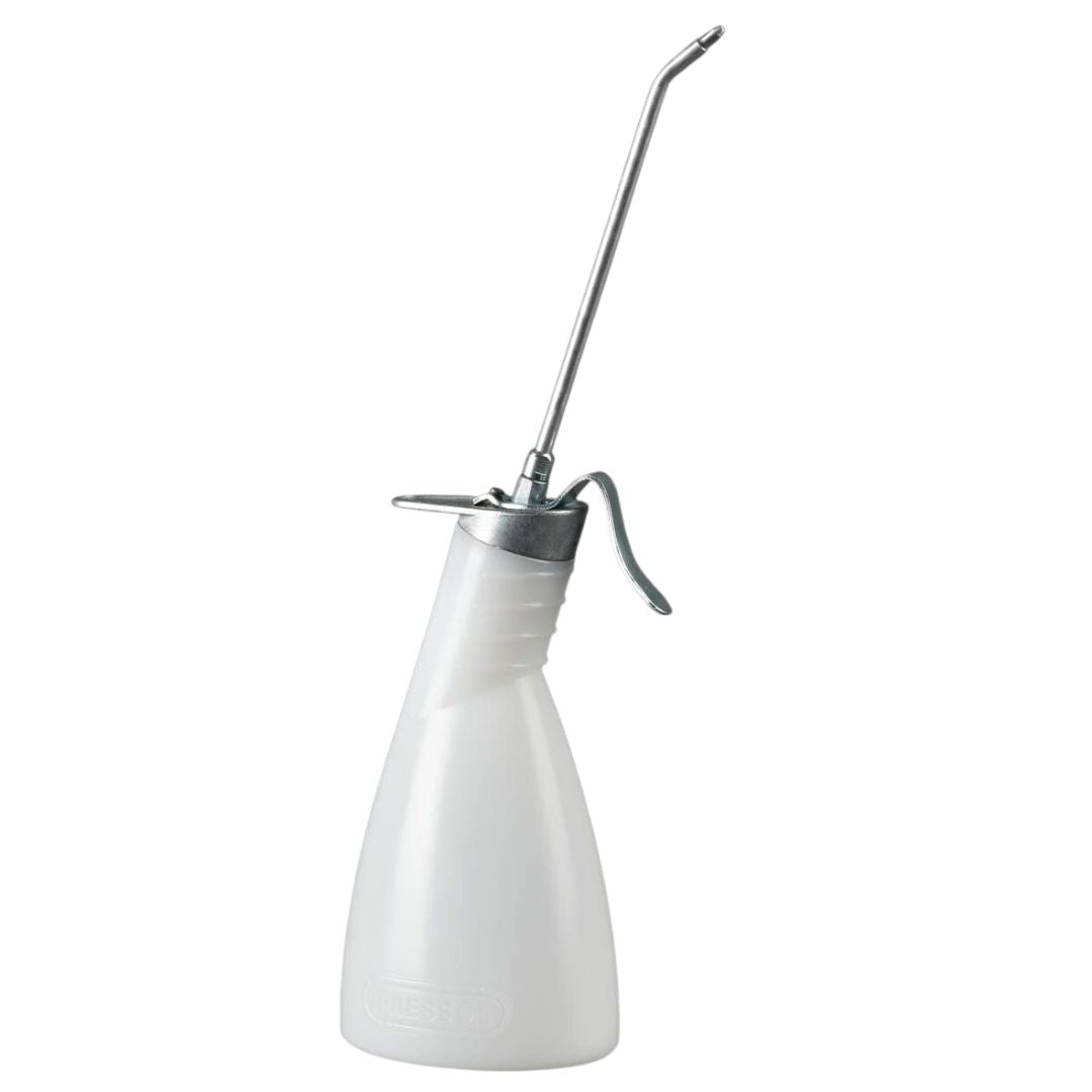 PRESSOL 04 903 Workshop oiler-300 ml-PE, white-DWMP-spout-165 mm-Oiler-Pressol-Detailing Shed