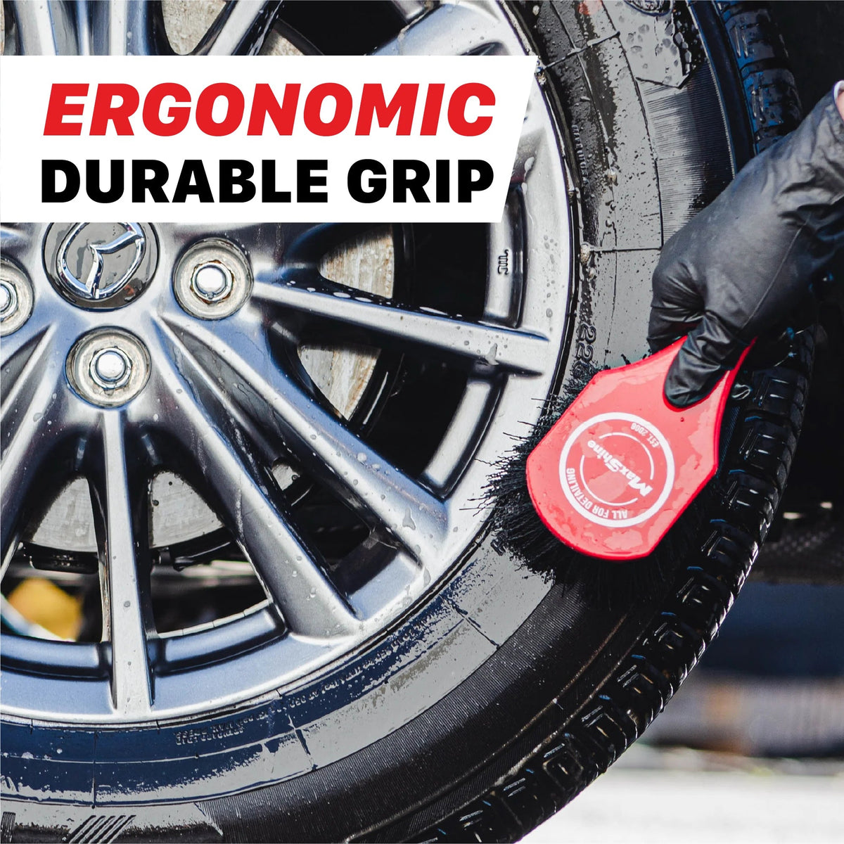 Maxshine Heavy-Duty Wheel and Carpet Cleaning Brush-Tyre Brush-Maxshine-Detailing Shed