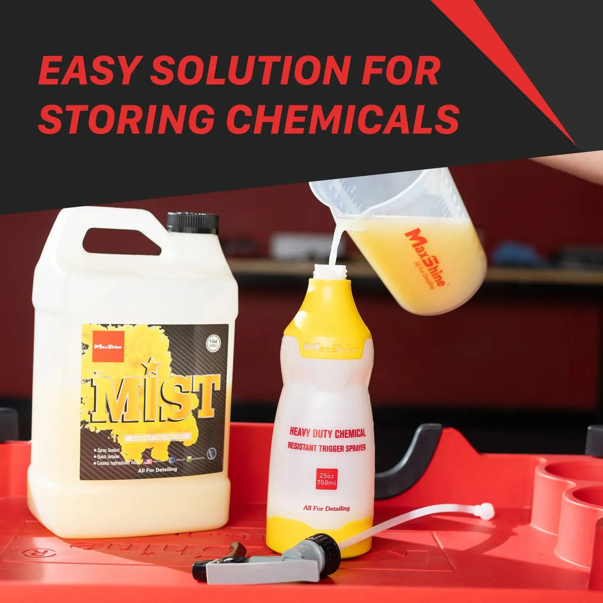 Maxshine Heavy Duty Chemical Resistant Bottle & Trigger Sprayer 750ml-Trigger Sprayer-Maxshine-Detailing Shed