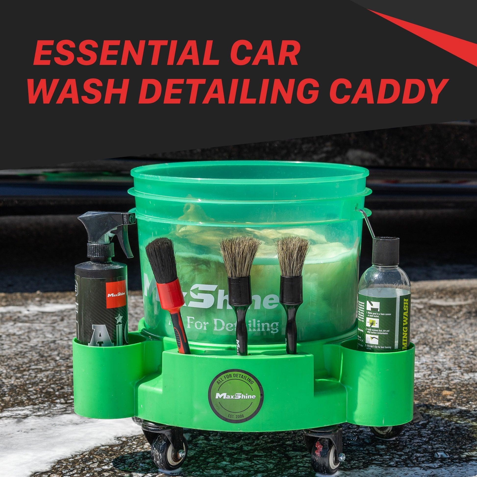 Maxshine Rolling Bucket Dolly Black/Red/Green-Wash Buckets-Maxshine-Detailing Shed