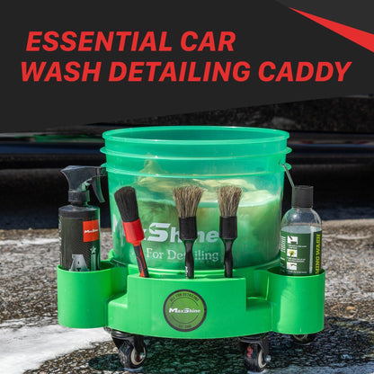 Maxshine Rolling Bucket Dolly Black/Red/Green-Wash Buckets-Maxshine-Detailing Shed