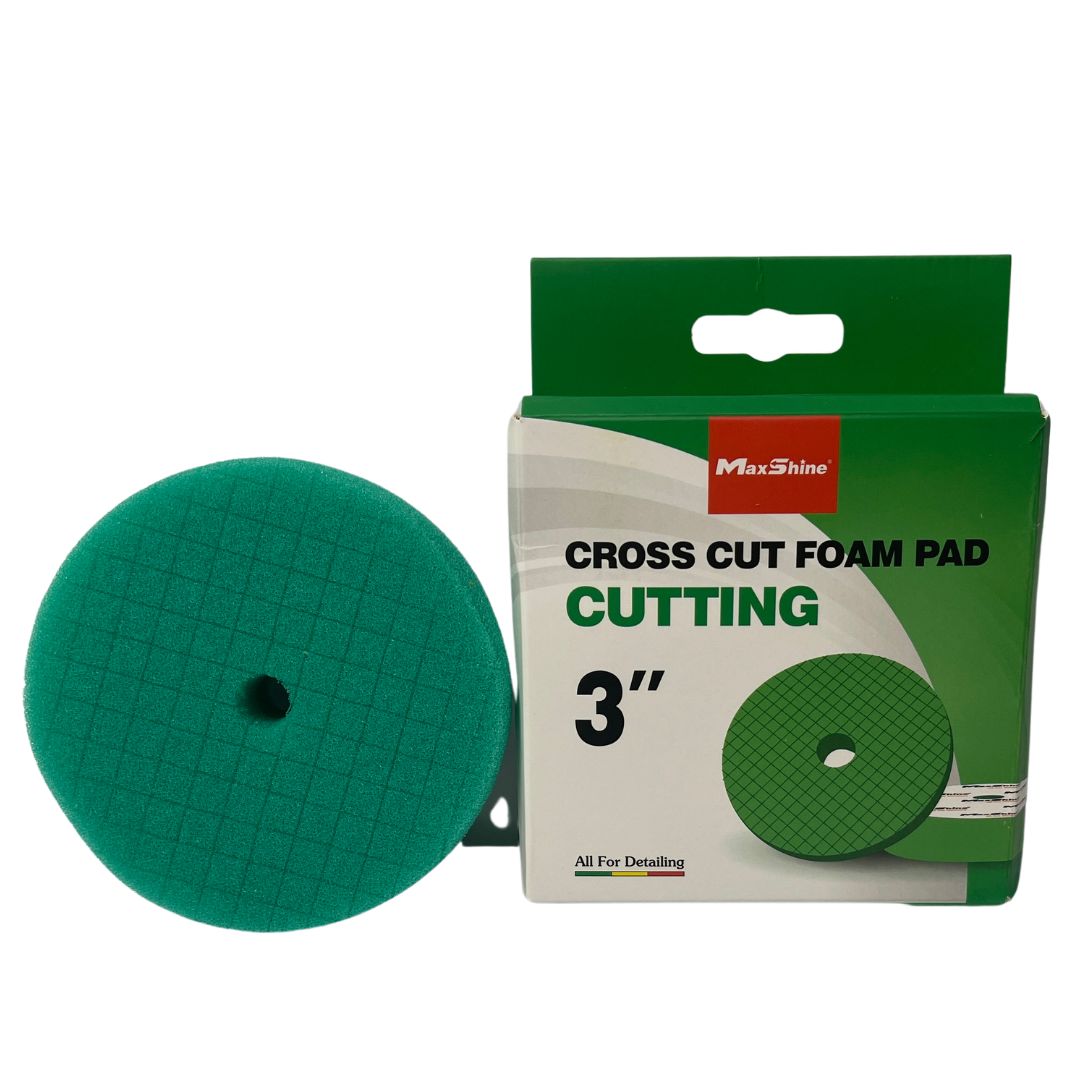 Maxshine Cross Cut Foam Pad - Green Cutting -3 inch-Polishing Pads-Maxshine-3 Inch-Detailing Shed