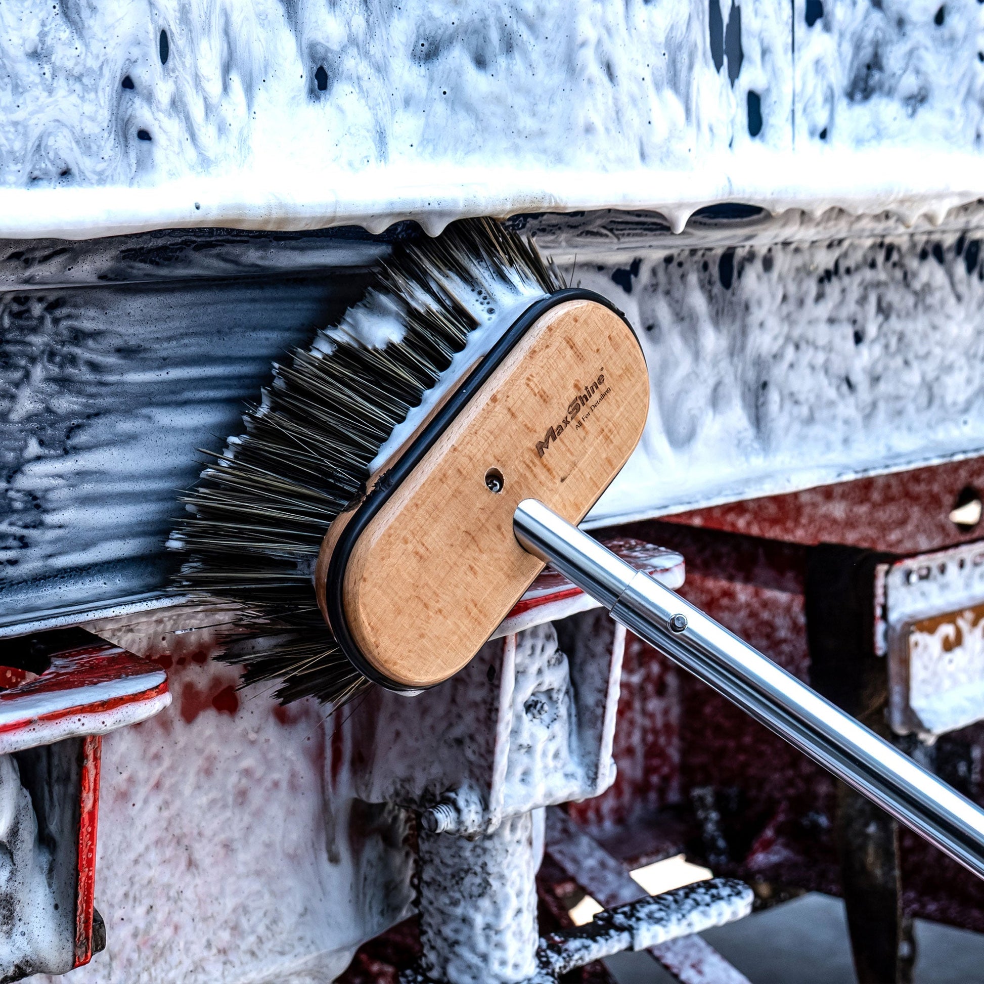 Maxshine Soft, Medium & Classic Bristle Brush Head for Telescoping Handle-Extension Brush Stick-Maxshine-Detailing Shed