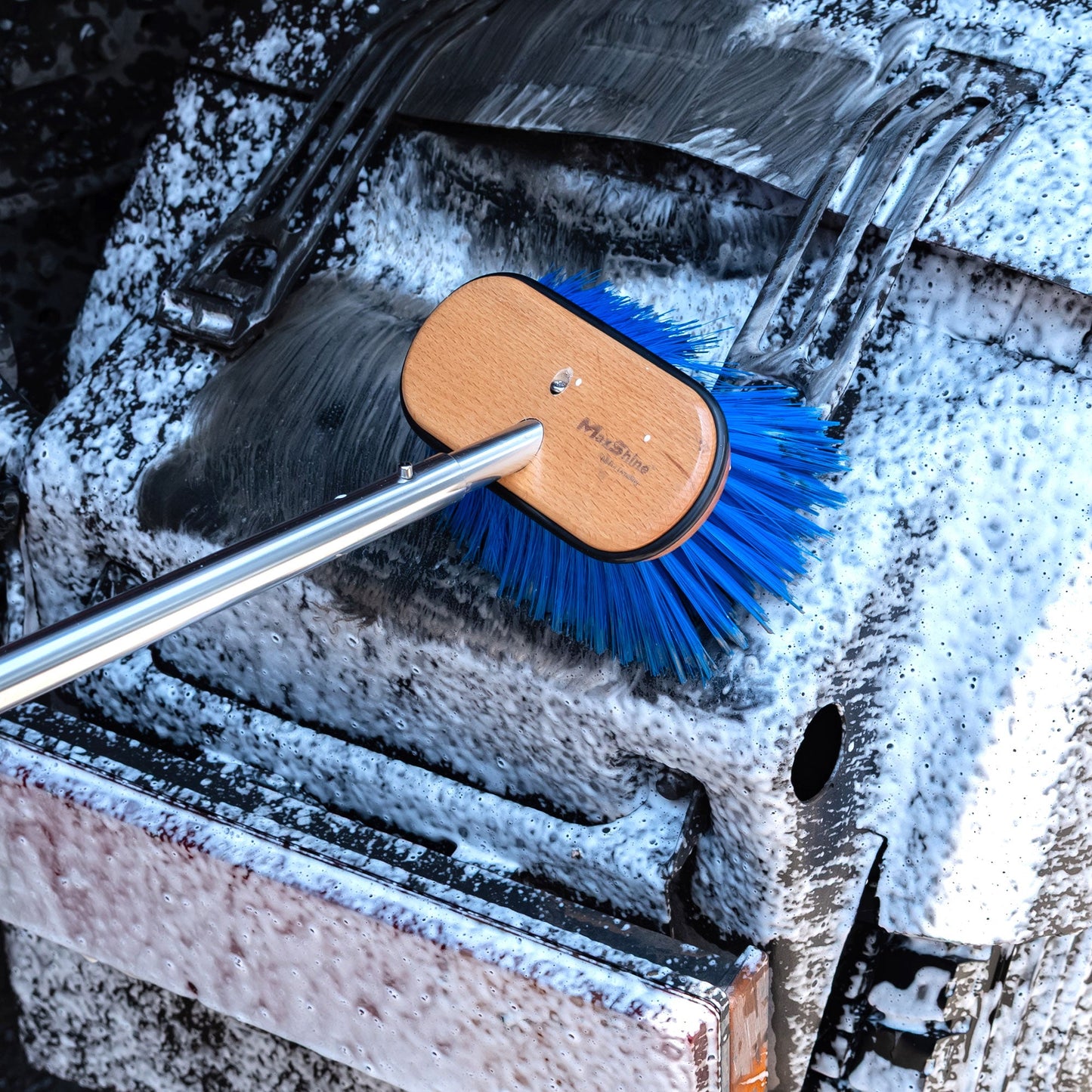 Maxshine Soft, Medium & Classic Bristle Brush Head for Telescoping Handle-Extension Brush Stick-Maxshine-Detailing Shed