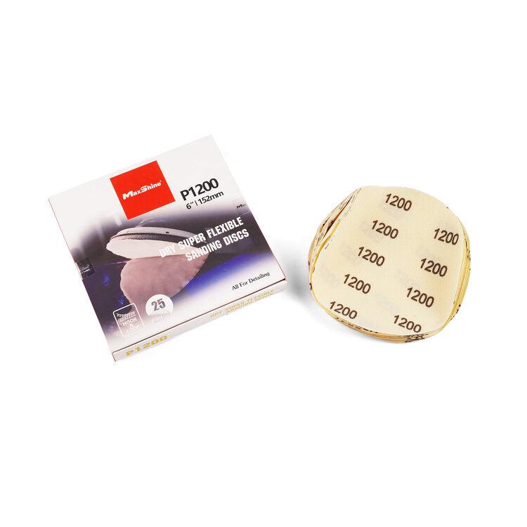 Maxshine 6" Sanding Discs 25pcs/pack (1200/1500/2000/3000 Grit)-Sanding disc-Maxshine-Detailing Shed