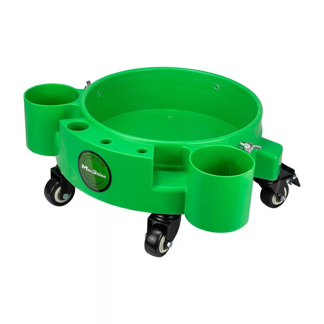 Maxshine Rolling Bucket Dolly Black/Red/Green-Wash Buckets-Maxshine-Green-Detailing Shed
