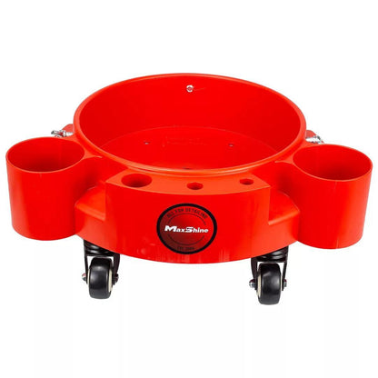 Maxshine Rolling Bucket Dolly Black/Red/Green-Wash Buckets-Maxshine-Red-Detailing Shed