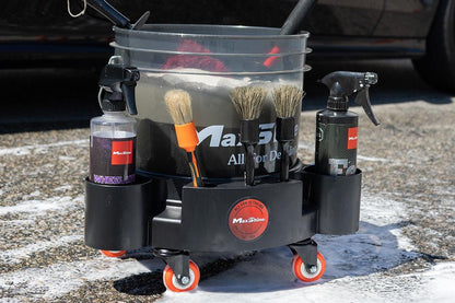 Maxshine Rolling Bucket Dolly Black/Red/Green-Wash Buckets-Maxshine-Detailing Shed
