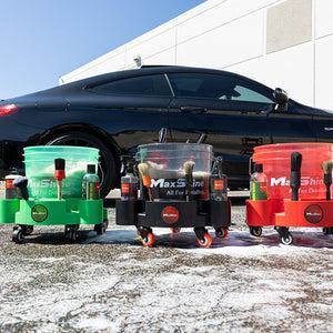 Maxshine Rolling Bucket Dolly Black/Red/Green-Wash Buckets-Maxshine-Detailing Shed