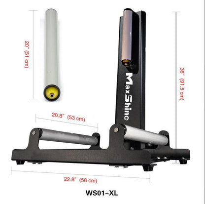Maxshine Wheel Stand Tyre Roller - for Wheel Coating Cleaning and Polishing-Wheel Stand-Maxshine-1 x WS01- Large-Detailing Shed