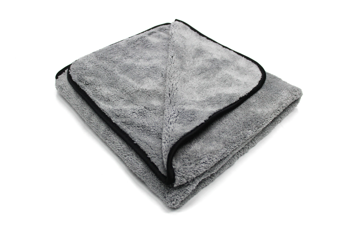 Maxshine 600GSM Big Grey Drying Microfiber Towel with Silver Silk Border 60cm x 80cm-Drying Towel-Maxshine-1x Big Drying Microfiber Towel-Detailing Shed