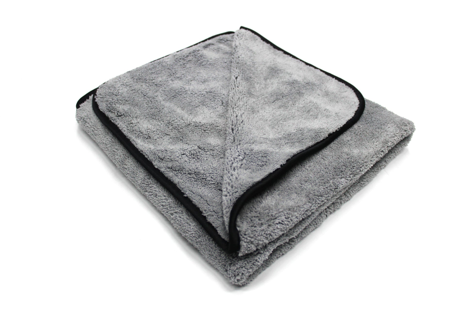 Maxshine 600GSM Big Grey Drying Microfiber Towel with Silver Silk Border 60cm x 80cm-Drying Towel-Maxshine-1x Big Drying Microfiber Towel-Detailing Shed