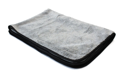 Maxshine 600GSM Big Grey Drying Microfiber Towel with Silver Silk Border 60cm x 80cm-Drying Towel-Maxshine-1x Big Drying Microfiber Towel-Detailing Shed