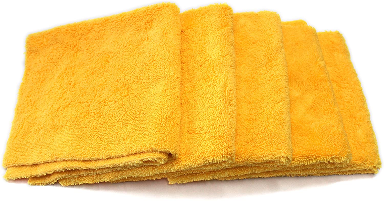 Maxshine 380GSM Edgeless Premium All Purpose 5-Pack-Detailing Shed-5 Pack Yellow (40cm x 40cm)-Detailing Shed